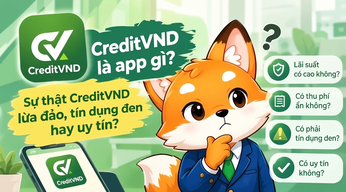 CreditVND là app gì? Sự thật CreditVND lừa đảo, tín dụng đen hay uy tín?